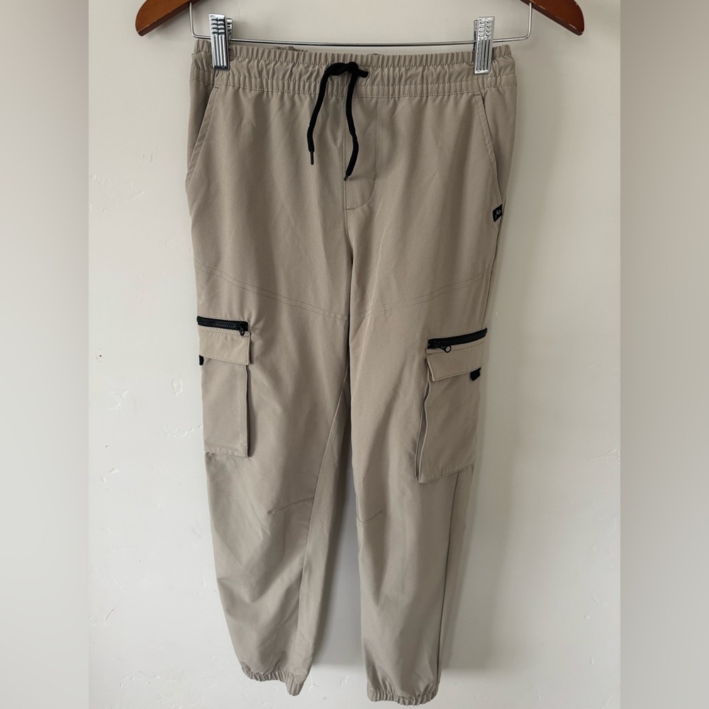 art class Tan Joggers with Black Accents